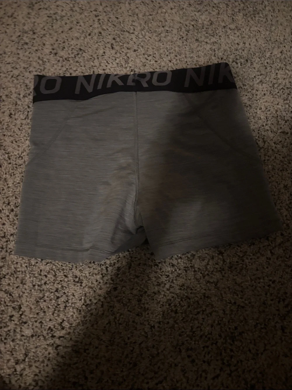 Nike Black & Gray Women’s Pro Compression Athletic Shorts